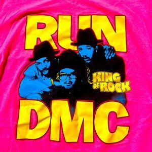 Hot pink Run DMC Tshirt size MED